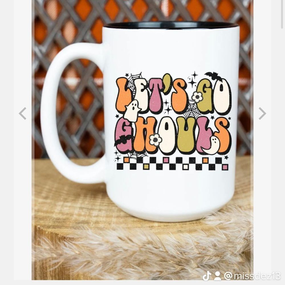Halloween mug  “let’s go ghouls”  15oz